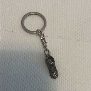 Silver Sneaker Keychain
